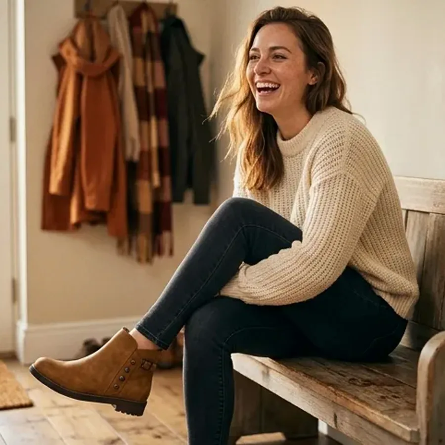AI-generated lifestyle boot product photo to review for product accuracy before Google Ads upload