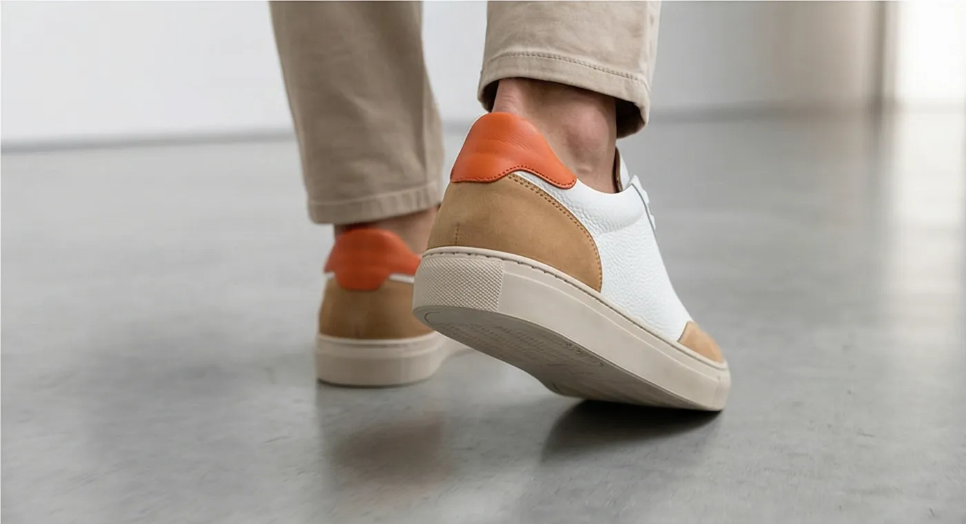 AI-generated lifestyle photo of sneakers for Shopify product page