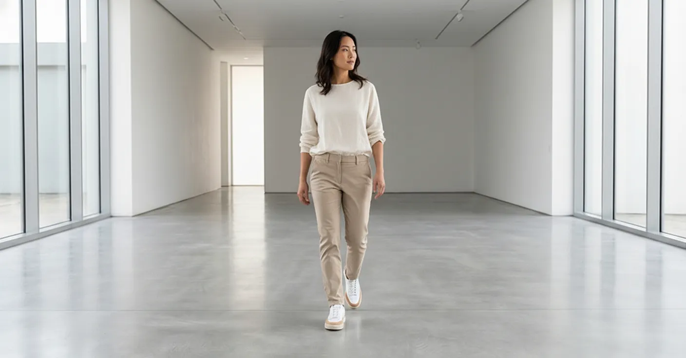 AI-generated lifestyle photo of sneakers scene variant 3