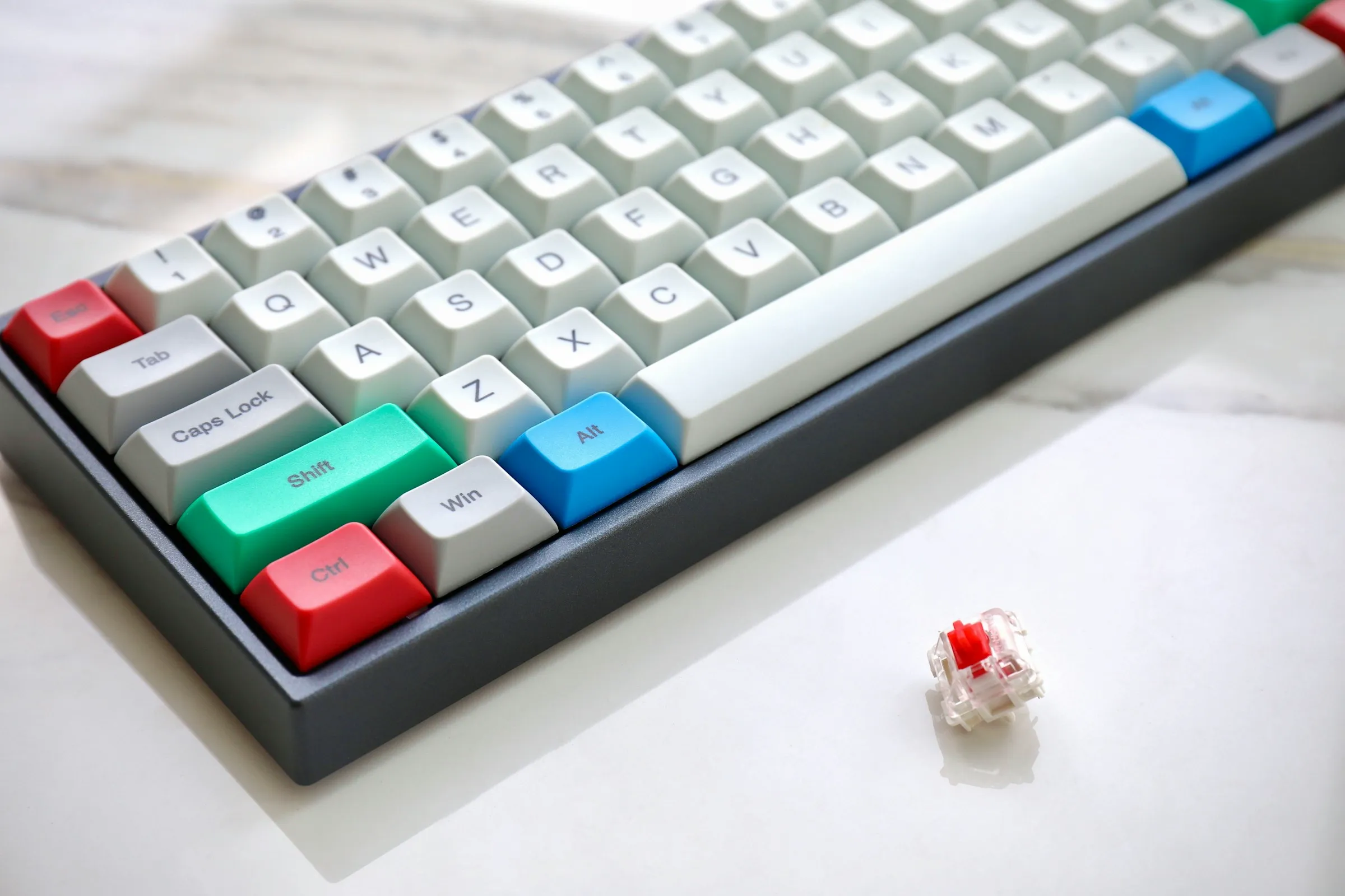 Original mechanical keyboard product photo before AI processing